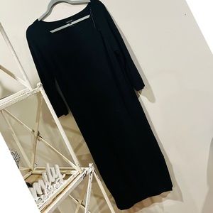 Vintage Massimo Dutti Sweater Midi Dress - Made in Turkey